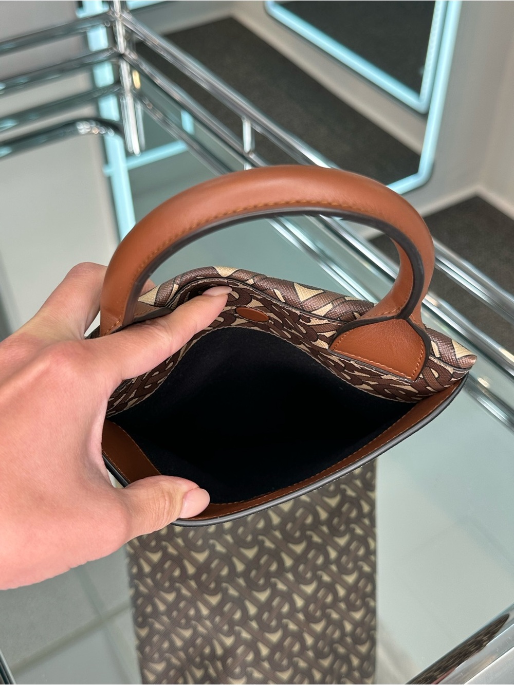 Burberry One-Handle Zip Pouch - Picture 9 of 11